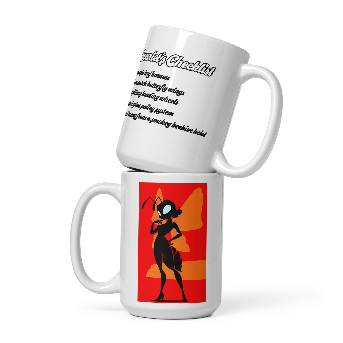 Ms. Scarlet - White glossy mug